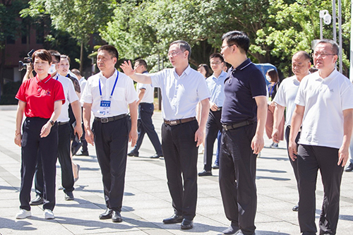 市委副书记、市长陈恢清一行到开云手机在线检查湖南省第一届职业技能大赛筹备工作情况